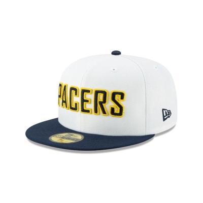 Indiana Pacers Gorra | New Era 2019 NBA Authentics City Series Holiday Pack 59fifty Fitted Cap Mexico - Blancos